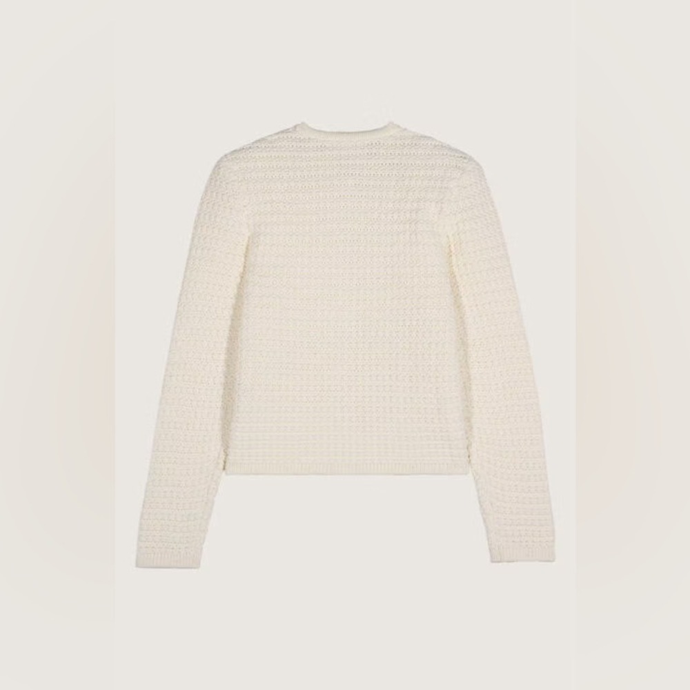 NEW Ba&sh Bash Gaspard Tweed Cardigan Jacket in Ecru Cream White | size  1 / S - Picture 5 of 13